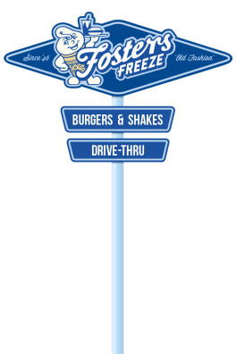 Fosters Freeze External Signage