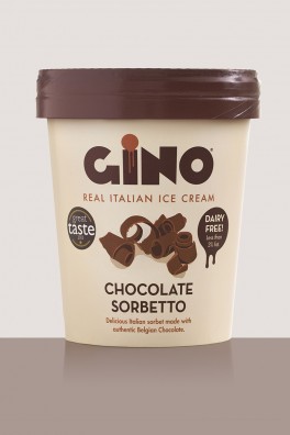Gino Gelato Chocolate Sorbetto Packaging Design