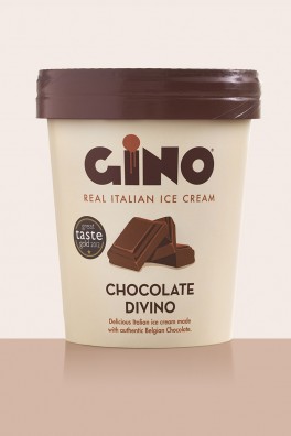 Gino Gelato Chocolate Divino Packaging Design