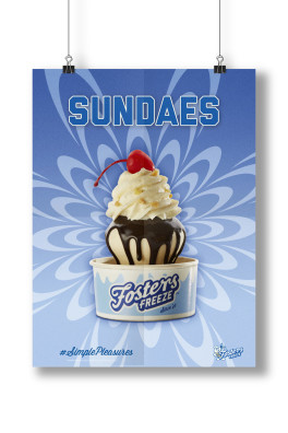 Fosters Freeze Poster Design