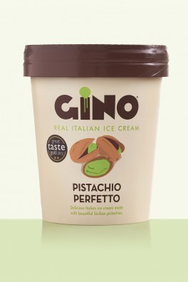 Gino Gelato Pistachio Perfetto Packaging Design