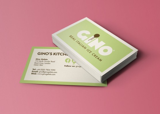 Gino Gelato Business Cards