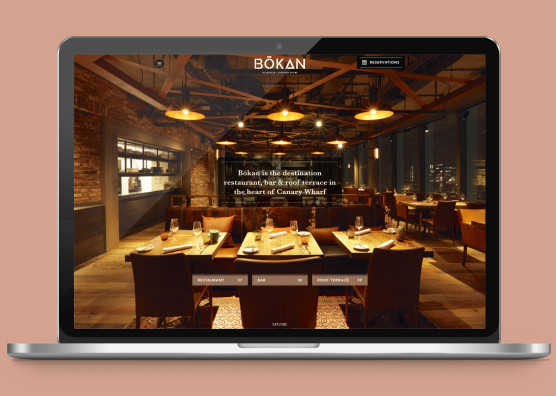 BŌKAN Website Laptop