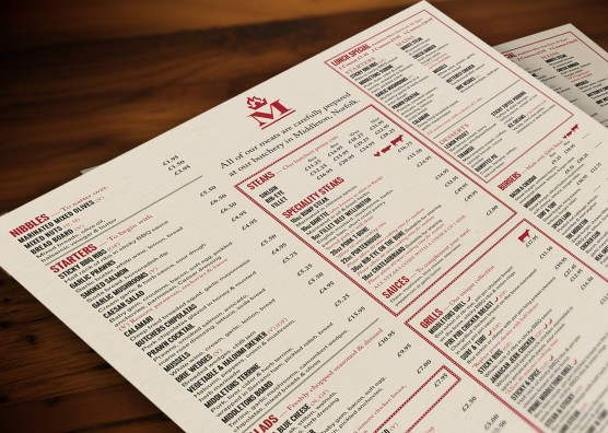 Middletons Steakhouse Menu