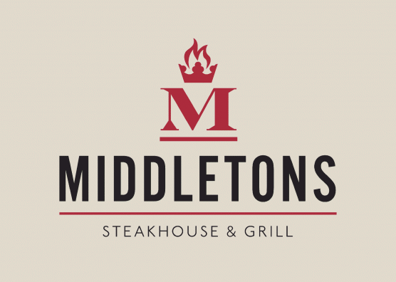 Middletons Steakhouse Logo Identity Design