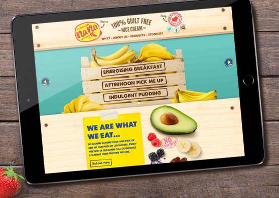 Nana Nice Cream Responsive Website Design