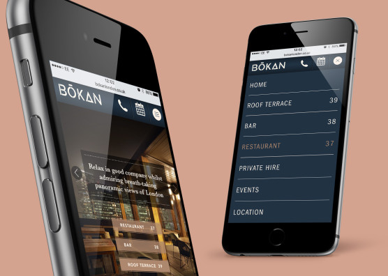 BŌKAN Website iPhone