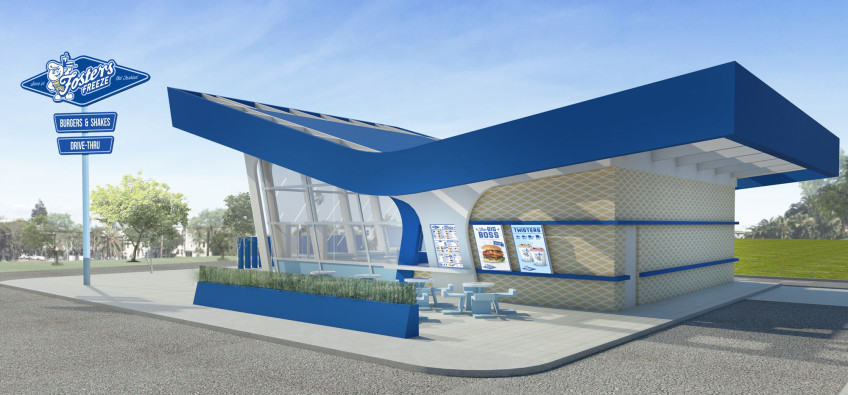 Fosters Freeze Exterior Restaurant Design