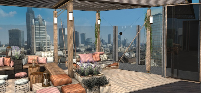 BŌKAN Roof Terrace Visual